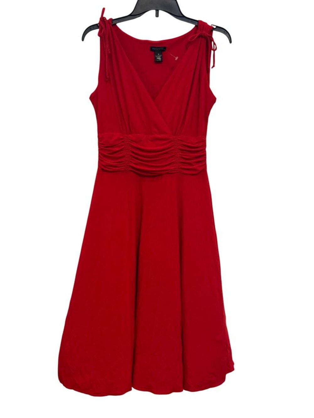 Red Sleeveless Midi Dress By Courtenay Size 8